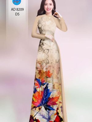 Vải áo dài in hình lá kiểu mới AD 8209 22 1598867128 520 Vai ao dai in hinh la kieu moi AD 8209