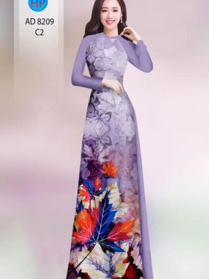 Vải áo dài in hình lá kiểu mới AD 8209 23 1598867128 609 Vai ao dai in hinh la kieu moi AD 8209