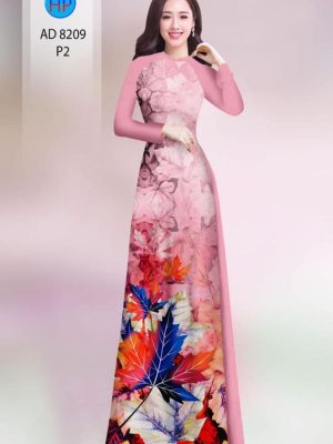 Vải áo dài in hình lá kiểu mới AD 8209 29 1598867129 319 Vai ao dai in hinh la kieu moi AD 8209