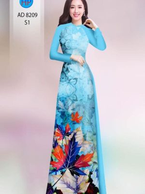 Vải áo dài in hình lá kiểu mới AD 8209 24 1598867129 663 Vai ao dai in hinh la kieu moi AD 8209
