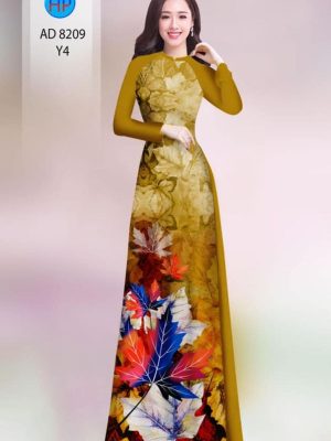 Vải áo dài in hình lá kiểu mới AD 8209 27 1598867129 697 Vai ao dai in hinh la kieu moi AD 8209