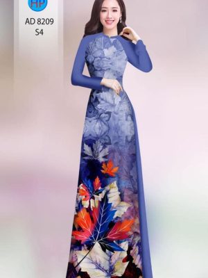 Vải áo dài in hình lá kiểu mới AD 8209 28 1598867129 765 Vai ao dai in hinh la kieu moi AD 8209