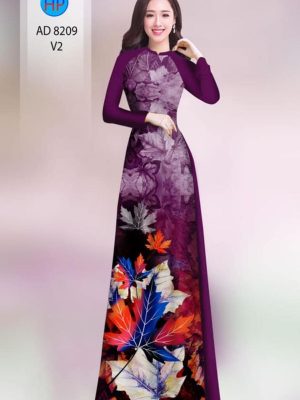 Vải áo dài in hình lá kiểu mới AD 8209 25 1598867129 903 Vai ao dai in hinh la kieu moi AD 8209