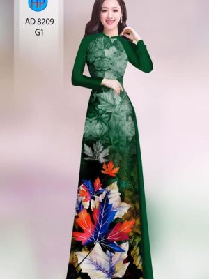 Vải áo dài in hình lá kiểu mới AD 8209 34 1598867130 188 Vai ao dai in hinh la kieu moi AD 8209