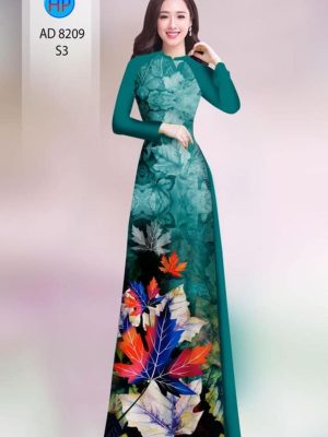 Vải áo dài in hình lá kiểu mới AD 8209 31 1598867130 358 Vai ao dai in hinh la kieu moi AD 8209