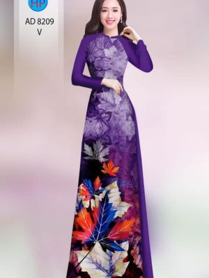 Vải áo dài in hình lá kiểu mới AD 8209 35 1598867130 4 Vai ao dai in hinh la kieu moi AD 8209