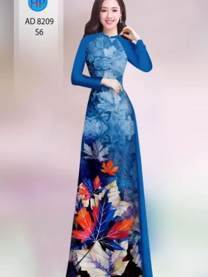 Vải áo dài in hình lá kiểu mới AD 8209 33 1598867130 504 Vai ao dai in hinh la kieu moi AD 8209