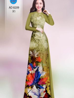 Vải áo dài in hình lá kiểu mới AD 8209 30 1598867130 545 Vai ao dai in hinh la kieu moi AD 8209