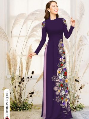 Vải áo dài hoa in 3D kiểu mới AD GH7208 23 1598946794 281 Vai ao dai hoa in 3D kieu moi AD GH7208
