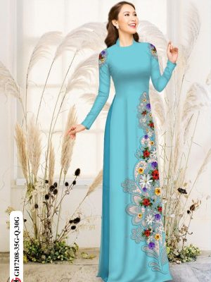 Vải áo dài hoa in 3D kiểu mới AD GH7208 28 1598946795 835 Vai ao dai hoa in 3D kieu moi AD GH7208