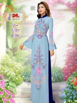 Vải Áo Dài Lụa Ngọc Mai Hoa Văn kiểu mới AD 9151 28 1599100322 190 Vai Ao Dai Lua Ngoc Mai Hoa Van kieu moi