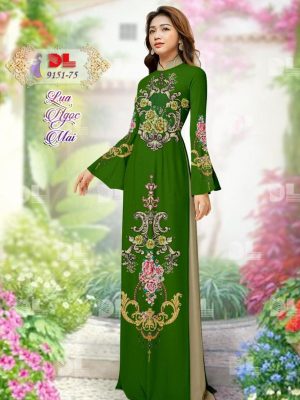 Vải Áo Dài Lụa Ngọc Mai Hoa Văn kiểu mới AD 9151 31 1599100322 697 Vai Ao Dai Lua Ngoc Mai Hoa Van kieu moi