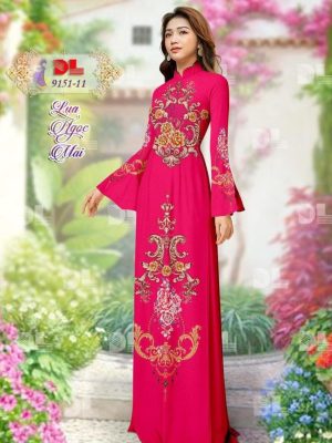 Vải Áo Dài Lụa Ngọc Mai Hoa Văn kiểu mới AD 9151 34 1599100323 92 Vai Ao Dai Lua Ngoc Mai Hoa Van kieu moi