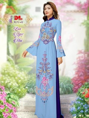 Vải Áo Dài Lụa Ngọc Mai Hoa Văn kiểu mới AD 9151 42 1599100324 298 Vai Ao Dai Lua Ngoc Mai Hoa Van kieu moi