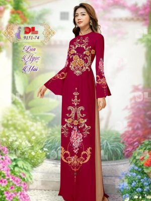 Vải Áo Dài Lụa Ngọc Mai Hoa Văn kiểu mới AD 9151 43 1599100324 59 Vai Ao Dai Lua Ngoc Mai Hoa Van kieu moi
