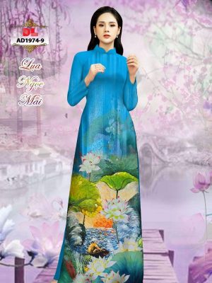 Vải Áo Dài Lụa Ngọc Mai Hoa Sen mới ra AD 1974 37 1599100770 615 Vai Ao Dai Lua Ngoc Mai Hoa Sen moi ra