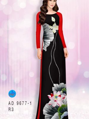 Vải áo dài hoa sen kiểu mới AD 9677 23 1599118465 565 Vai ao dai hoa sen kieu moi AD 9677