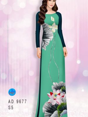 Vải áo dài hoa sen kiểu mới AD 9677 22 1599118465 67 Vai ao dai hoa sen kieu moi AD 9677