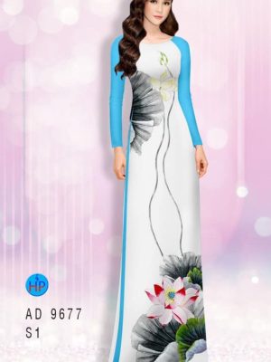Vải áo dài hoa sen kiểu mới AD 9677 25 1599118466 694 Vai ao dai hoa sen kieu moi AD 9677