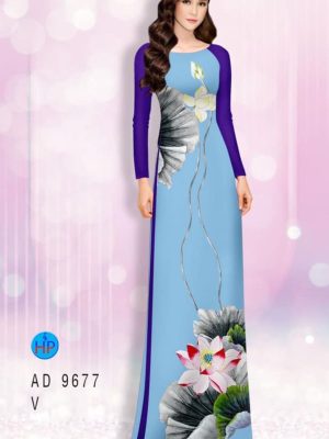 Vải áo dài hoa sen kiểu mới AD 9677 26 1599118466 843 Vai ao dai hoa sen kieu moi AD 9677