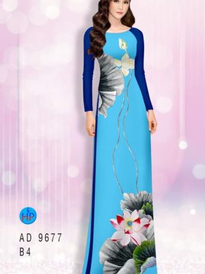 Vải áo dài hoa sen kiểu mới AD 9677 37 1599118468 988 Vai ao dai hoa sen kieu moi AD 9677