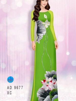 Vải áo dài hoa sen kiểu mới AD 9677 39 1599118469 590 Vai ao dai hoa sen kieu moi AD 9677