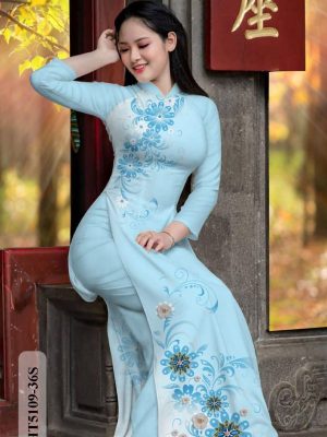 Vải áo dài hoa in 3D mới ra AD HT5109 31 1599118890 10 Vai ao dai hoa in 3D moi ra AD HT5109