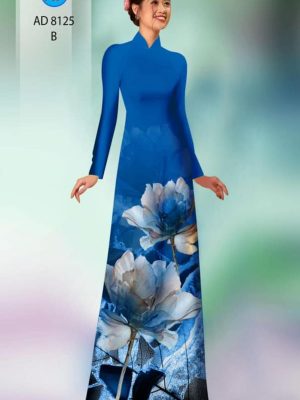 Vải áo dài hoa in 3D mới ra AD 8125 34 1599124147 429 Vai ao dai hoa in 3D moi ra AD 8125