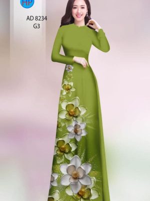 Vải áo dài hoa in 3D kiểu mới AD 8234 21 1599276882 562 Vai ao dai hoa in 3D kieu moi AD 8234