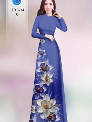 Vải áo dài hoa in 3D kiểu mới AD 8234 27 1599276883 595 Vai ao dai hoa in 3D kieu moi AD 8234