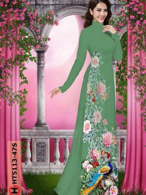 Vải áo dài chim công mới ra AD HT5113 20 1599451696 258 Vai ao dai chim cong moi ra AD HT5113