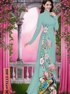 Vải áo dài chim công mới ra AD HT5113 24 1599451698 891 Vai ao dai chim cong moi ra AD HT5113