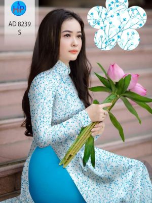 Vải áo dài hoa nhí mới ra AD 8239 21 1599452153 118 Vai ao dai hoa nhi moi ra AD 8239