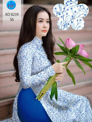 Vải áo dài hoa nhí mới ra AD 8239 33 1599452156 45 Vai ao dai hoa nhi moi ra AD 8239