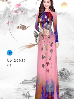 Vải áo dài hoa in 3D kiểu mới AD 20037 30 1599455116 983 Vai ao dai hoa in 3D kieu moi AD 20037