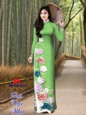 Vải Áo Dài Lụa Ngọc Mai Hoa In 3D mới ra AD CH102 11 1599532882 736 Vai Ao Dai Lua Ngoc Mai Hoa In 3D moi
