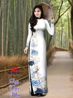 Vải Áo Dài Lụa Ngọc Mai Hoa In 3D mới ra AD CH102 13 1599532883 184 Vai Ao Dai Lua Ngoc Mai Hoa In 3D moi