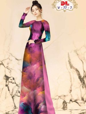 Vải Áo Dài Lụa Ngọc Mai Hoa Văn mới ra AD V77 19 1599533333 614 Vai Ao Dai Lua Ngoc Mai Hoa Van moi ra