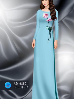 Vải áo dài hoa in 3D mới ra AD 9852 31 1599552339 177 Vai ao dai hoa in 3D moi ra AD 9852