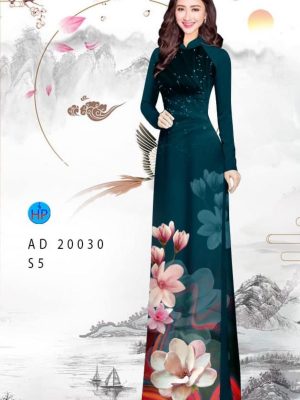 1599639245 225 Vai ao dai hoa in 3D thiet ke 2020 AD