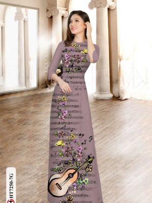 1599715865 168 Vai ao dai hoa va not nhac thiet ke 2020