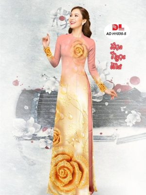 Vải Áo Dài Lụa Ngọc Mai Hoa Hồng kiểu mới AD H1035 20 1599791812 188 Vai Ao Dai Lua Ngoc Mai Hoa Hong kieu moi