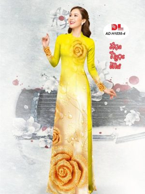 Vải Áo Dài Lụa Ngọc Mai Hoa Hồng kiểu mới AD H1035 19 1599791812 726 Vai Ao Dai Lua Ngoc Mai Hoa Hong kieu moi