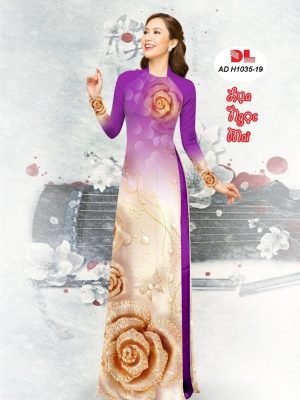Vải Áo Dài Lụa Ngọc Mai Hoa Hồng kiểu mới AD H1035 26 1599791813 42 Vai Ao Dai Lua Ngoc Mai Hoa Hong kieu moi