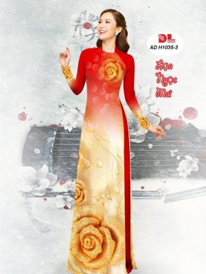 Vải Áo Dài Lụa Ngọc Mai Hoa Hồng kiểu mới AD H1035 27 1599791814 107 Vai Ao Dai Lua Ngoc Mai Hoa Hong kieu moi