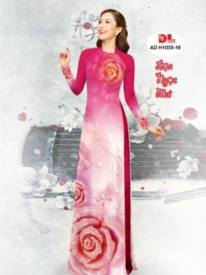 Vải Áo Dài Lụa Ngọc Mai Hoa Hồng kiểu mới AD H1035 30 1599791814 469 Vai Ao Dai Lua Ngoc Mai Hoa Hong kieu moi