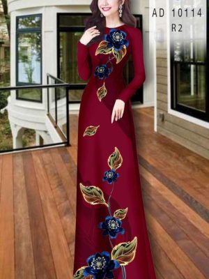 1599794927 365 Vai ao dai hoa in 3D kieu moi AD 10114