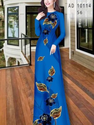 1599794927 525 Vai ao dai hoa in 3D kieu moi AD 10114