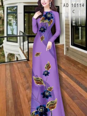 1599794928 92 Vai ao dai hoa in 3D kieu moi AD 10114