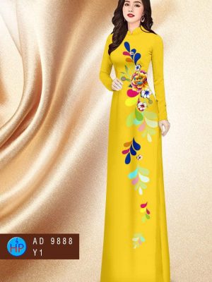 Vải áo dài hoa in 3D kiểu mới AD 9888 24 1599885294 599 Vai ao dai hoa in 3D kieu moi AD 9888